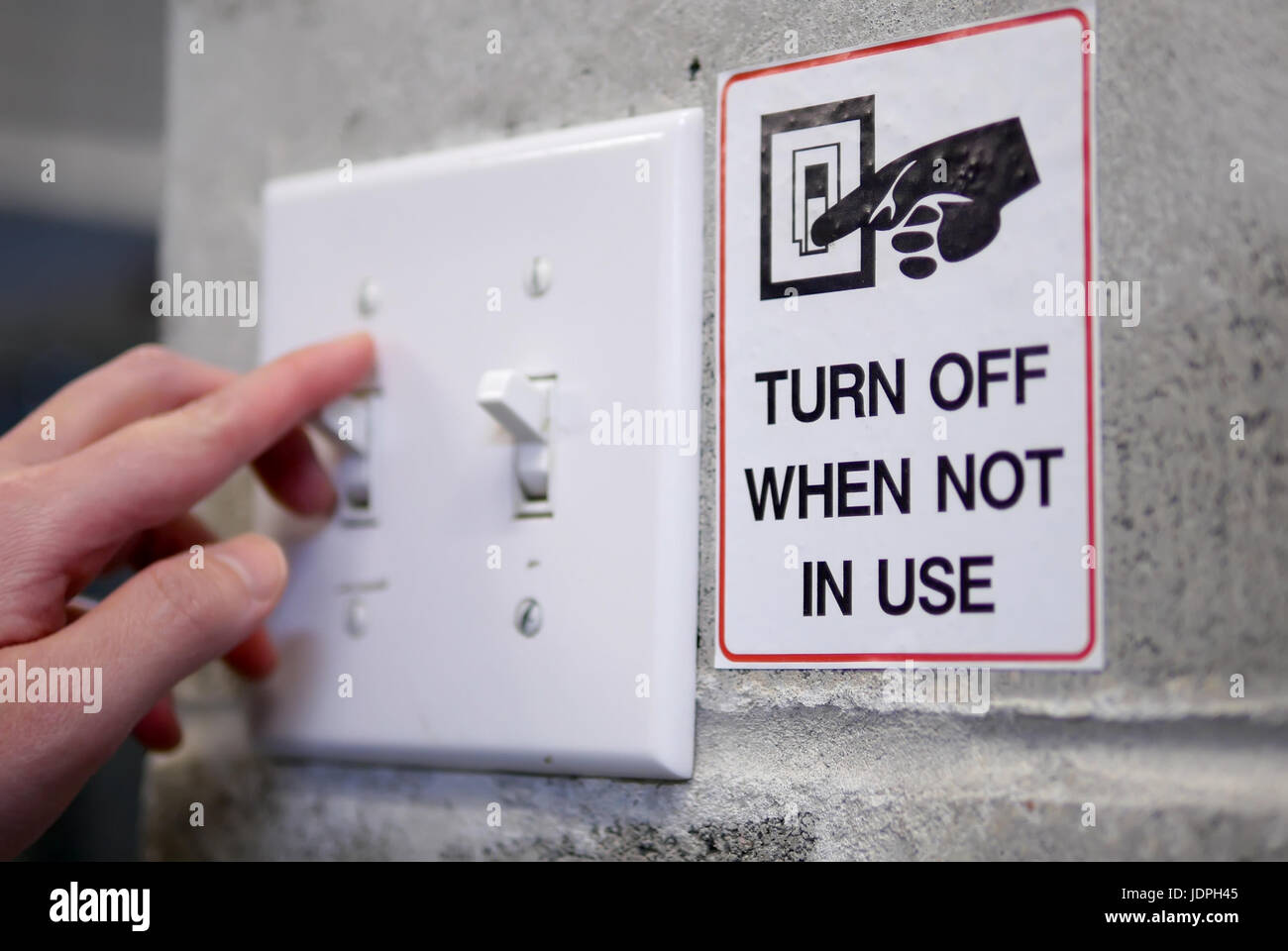 Turn off light switch hi-res stock photography and images - Alamy