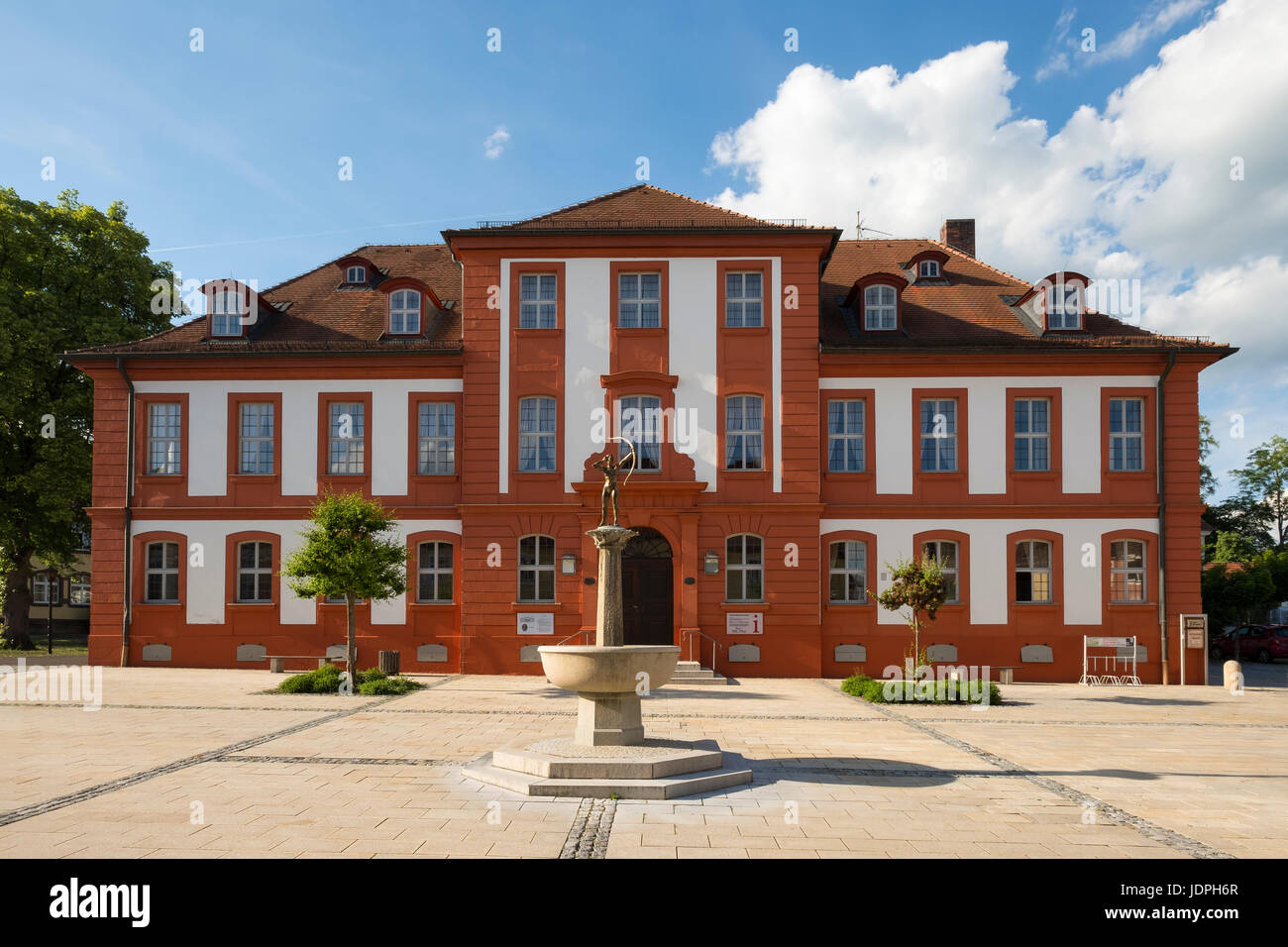 Former ducal hunting lodge, Bad Rodach, Coburg district, Upper Franconia, Franconia, Bavaria, Germany Stock Photo