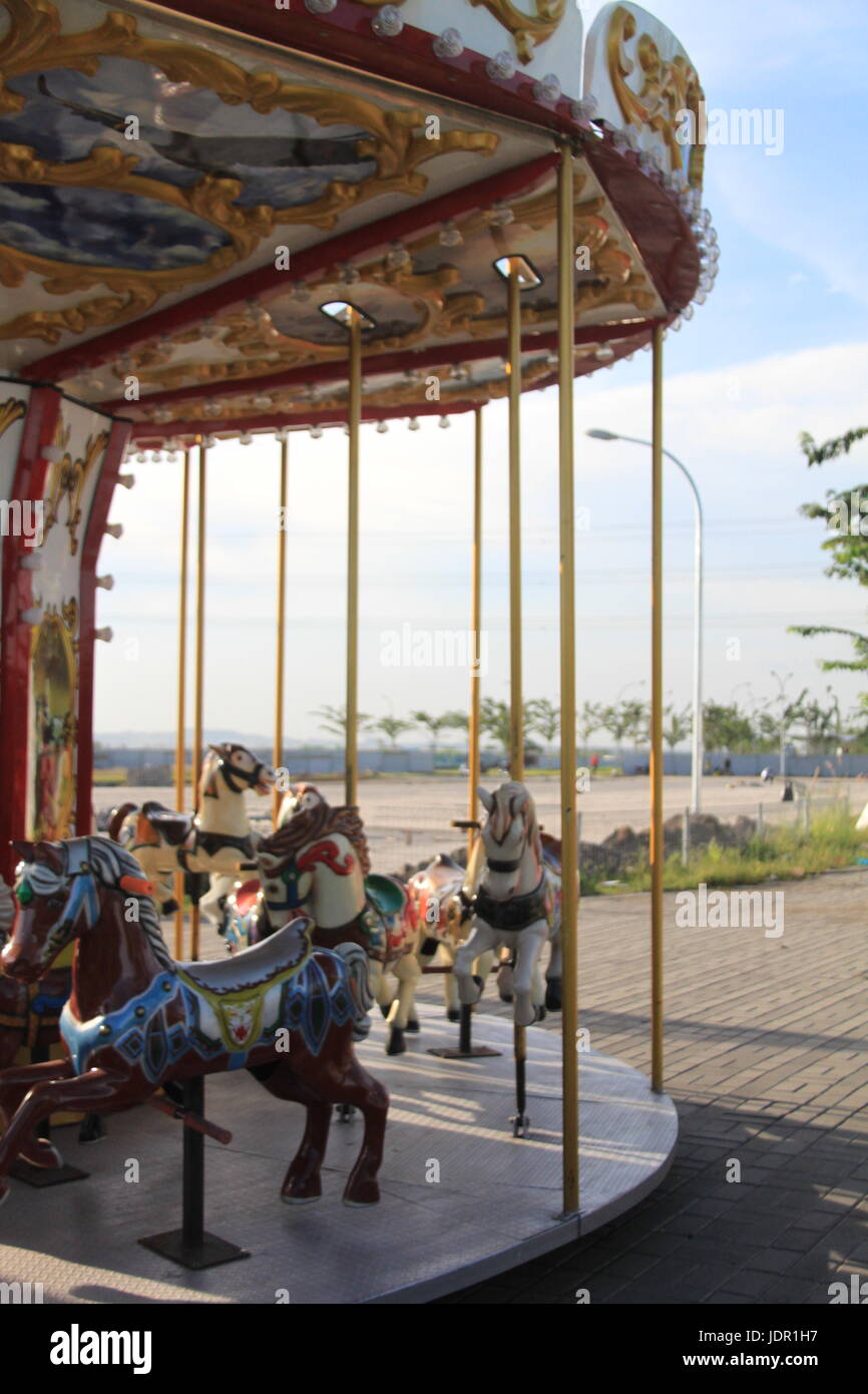 Merry go around stock photo alamy