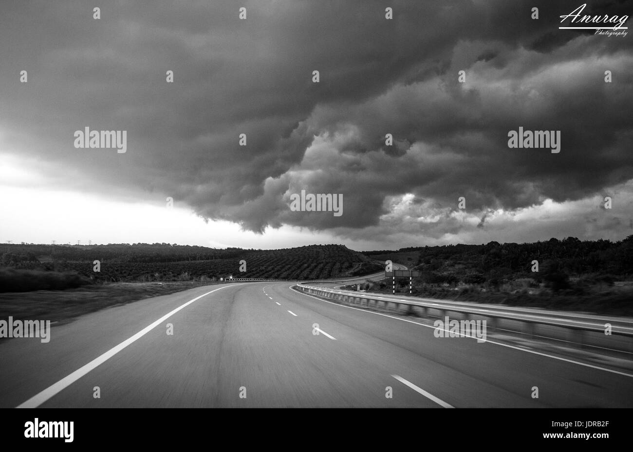 Highway road trip Black and White Stock Photos & Images - Alamy