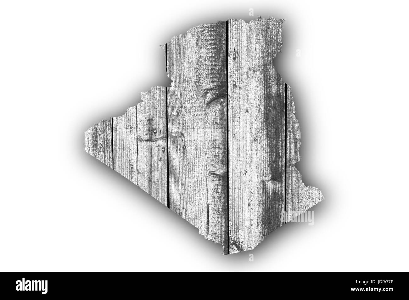 Map of Algeria on weathered wood Stock Photo - Alamy