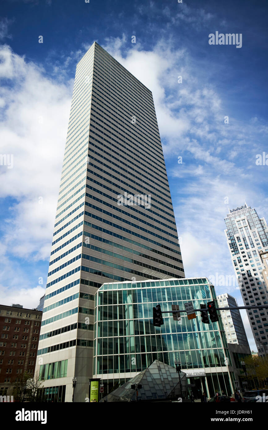one financial center skyscraper Boston USA Stock Photo