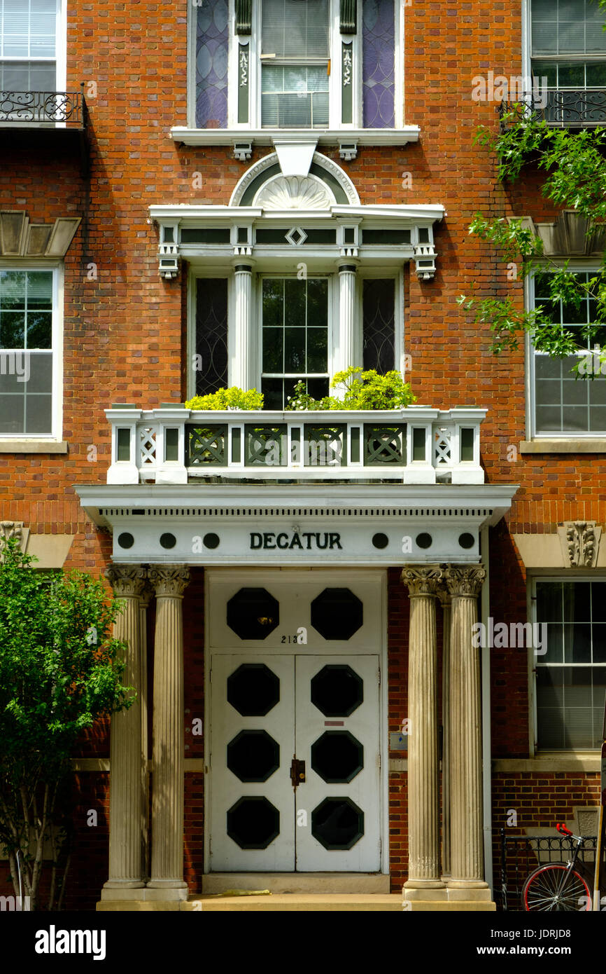 Decatur Apartments, 2131 Florida Avenue NW, Washington DC Stock Photo