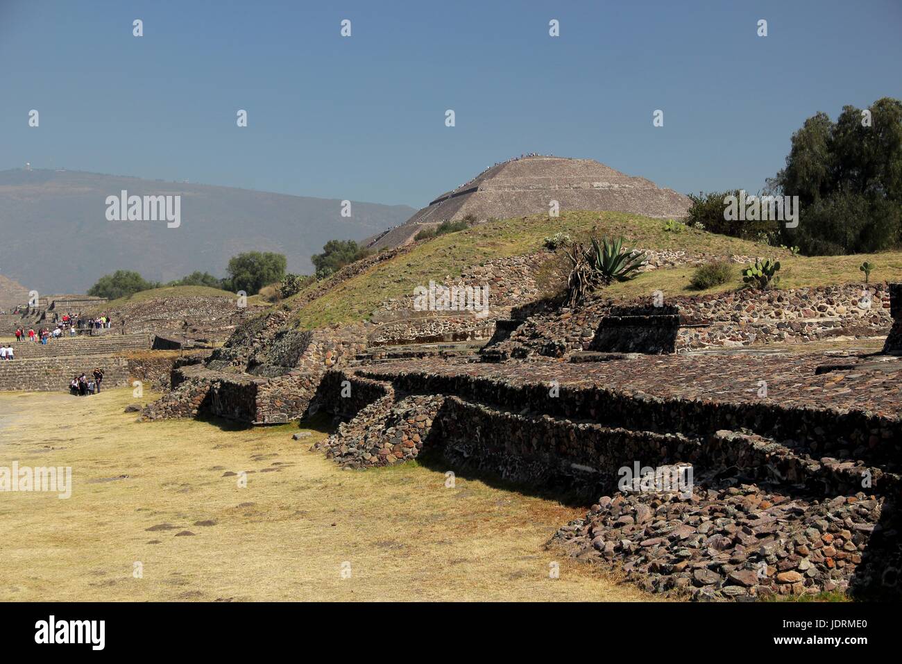 Teotihuacan. Mexico. Pyramid of the Sun. Stock Photo