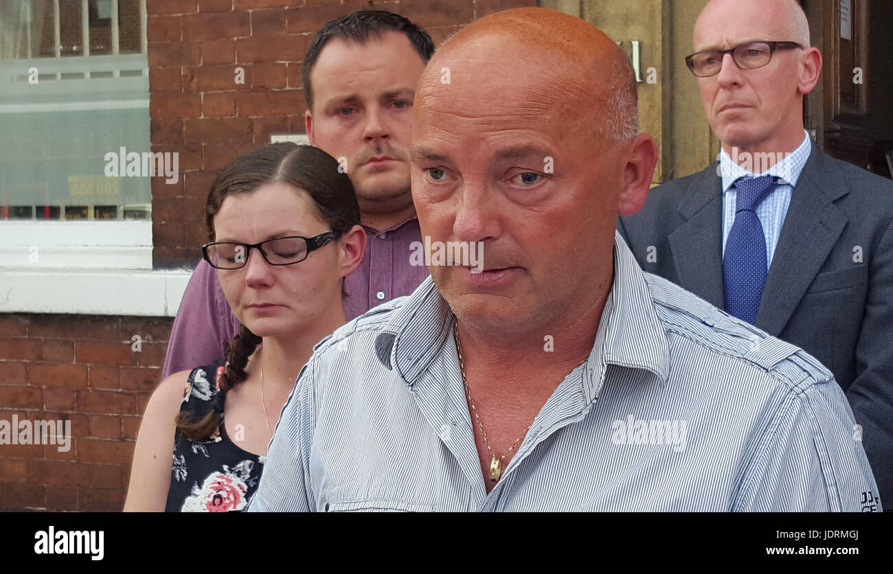 Media outside wakefield coroners court hires stock photography and
