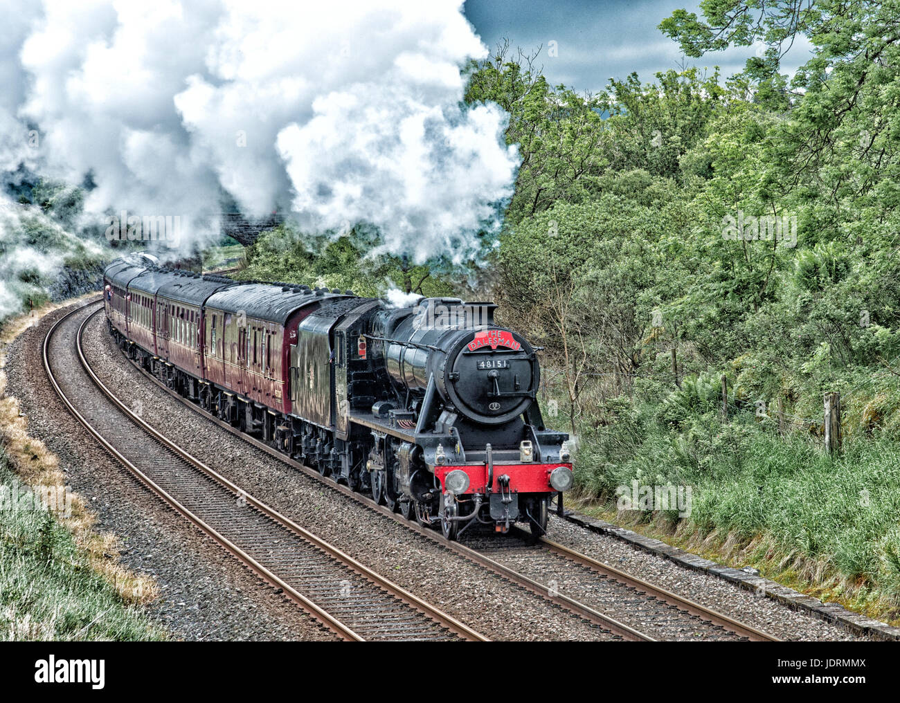 The Dalesman steam on the Settle to Carlisle railway seen here with the ...