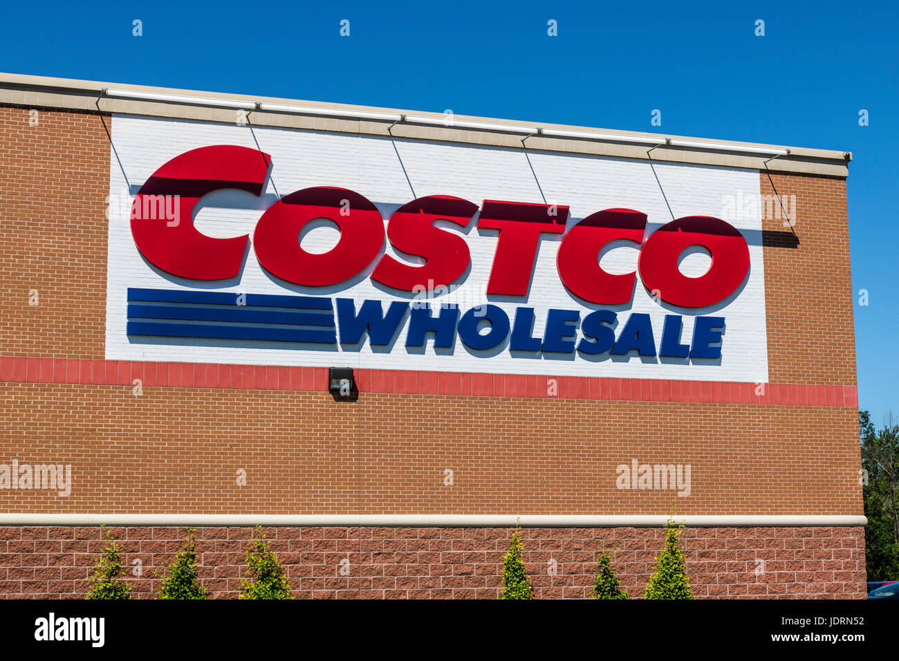 Indianapolis Circa June 2017 Costco Wholesale Location. Wall Street
