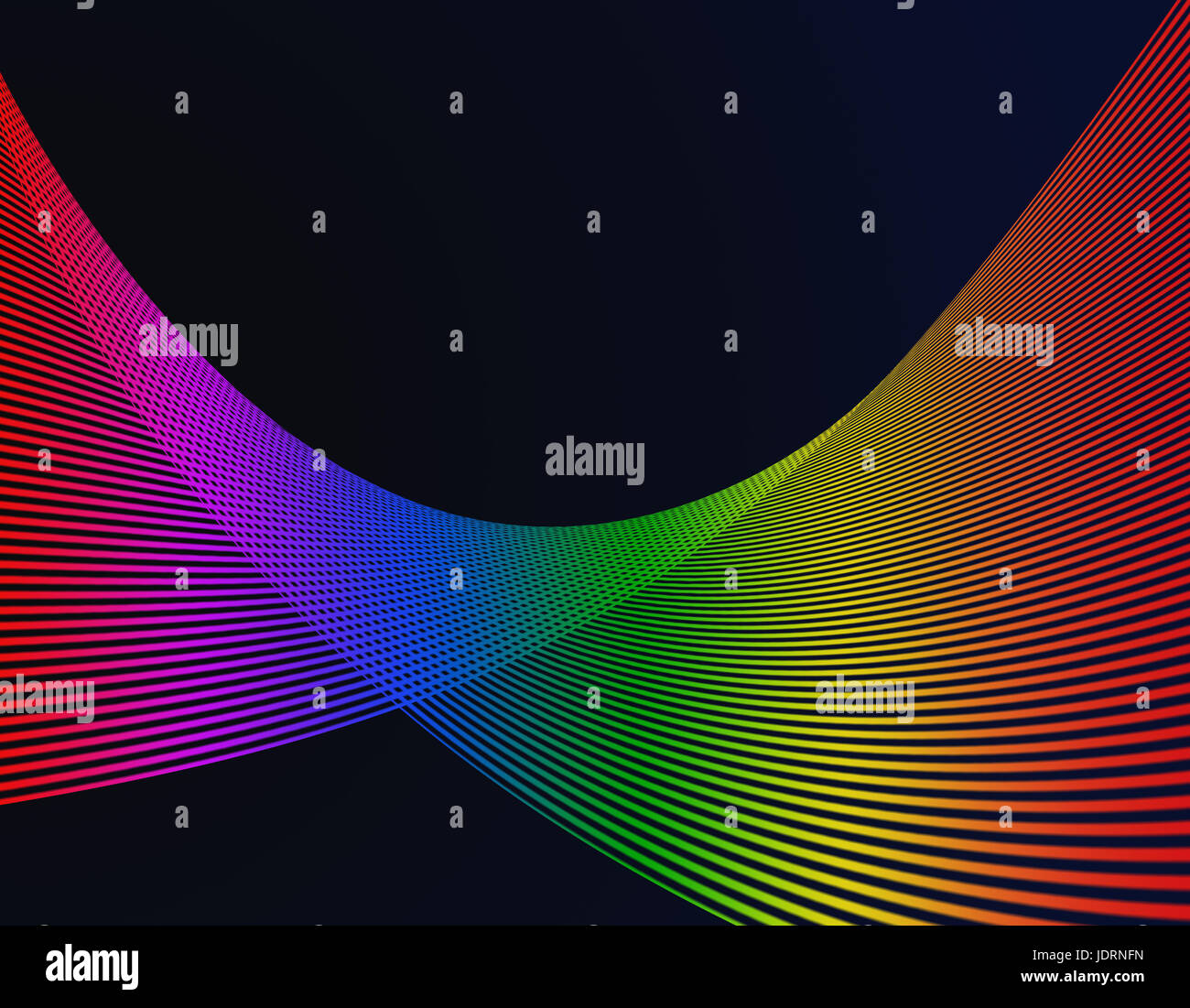 Dark abstract rainbow wave background Stock Photo - Alamy