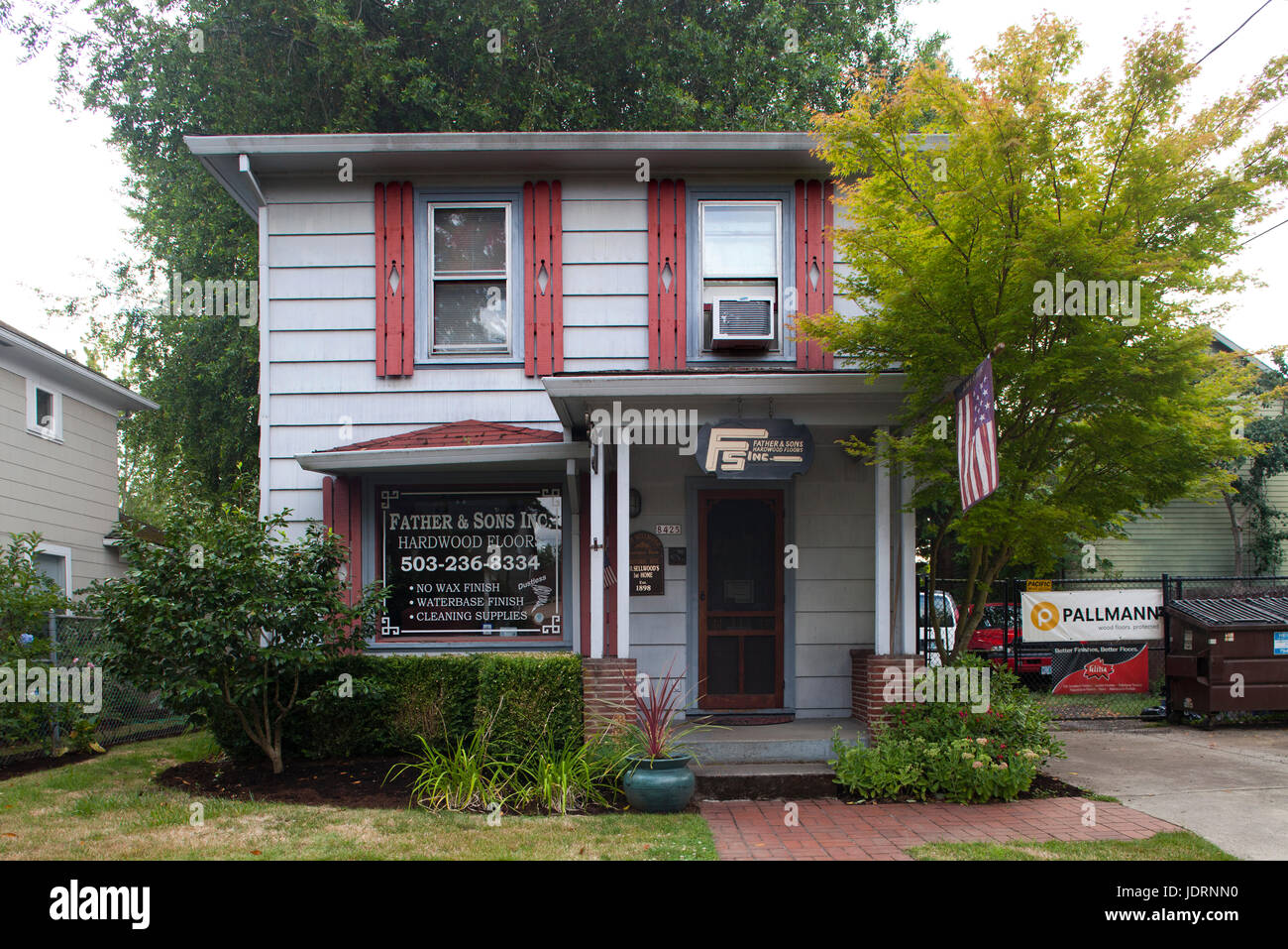 America, state of Oregon, town of Portland, historical houses of