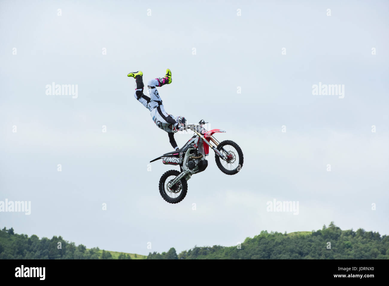 Freestyle Motocross Tricks. UK Stock Photo - Alamy