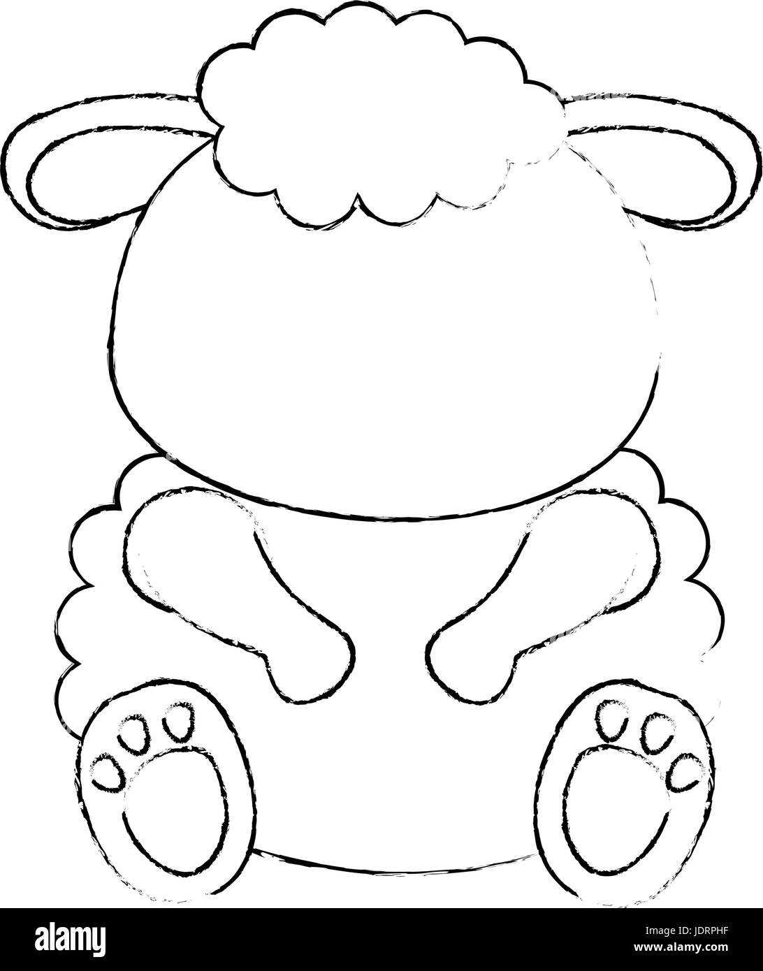 sheep animal icon over white background vector illustration Stock ...