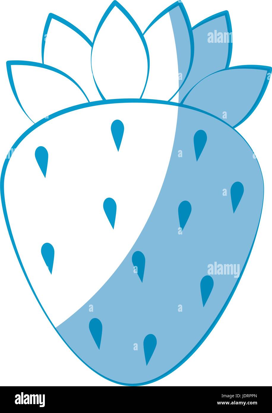 strawberry fruit icon over white background vector illustration Stock ...