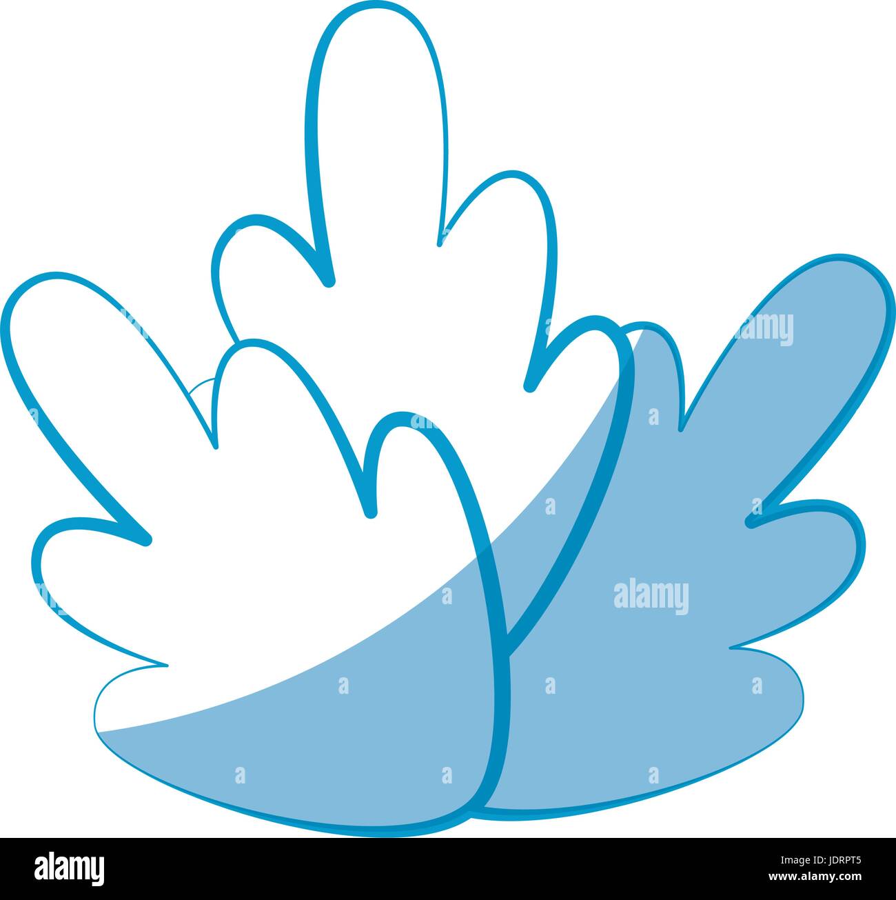 leaves icon over white background vector illustration Stock Vector ...