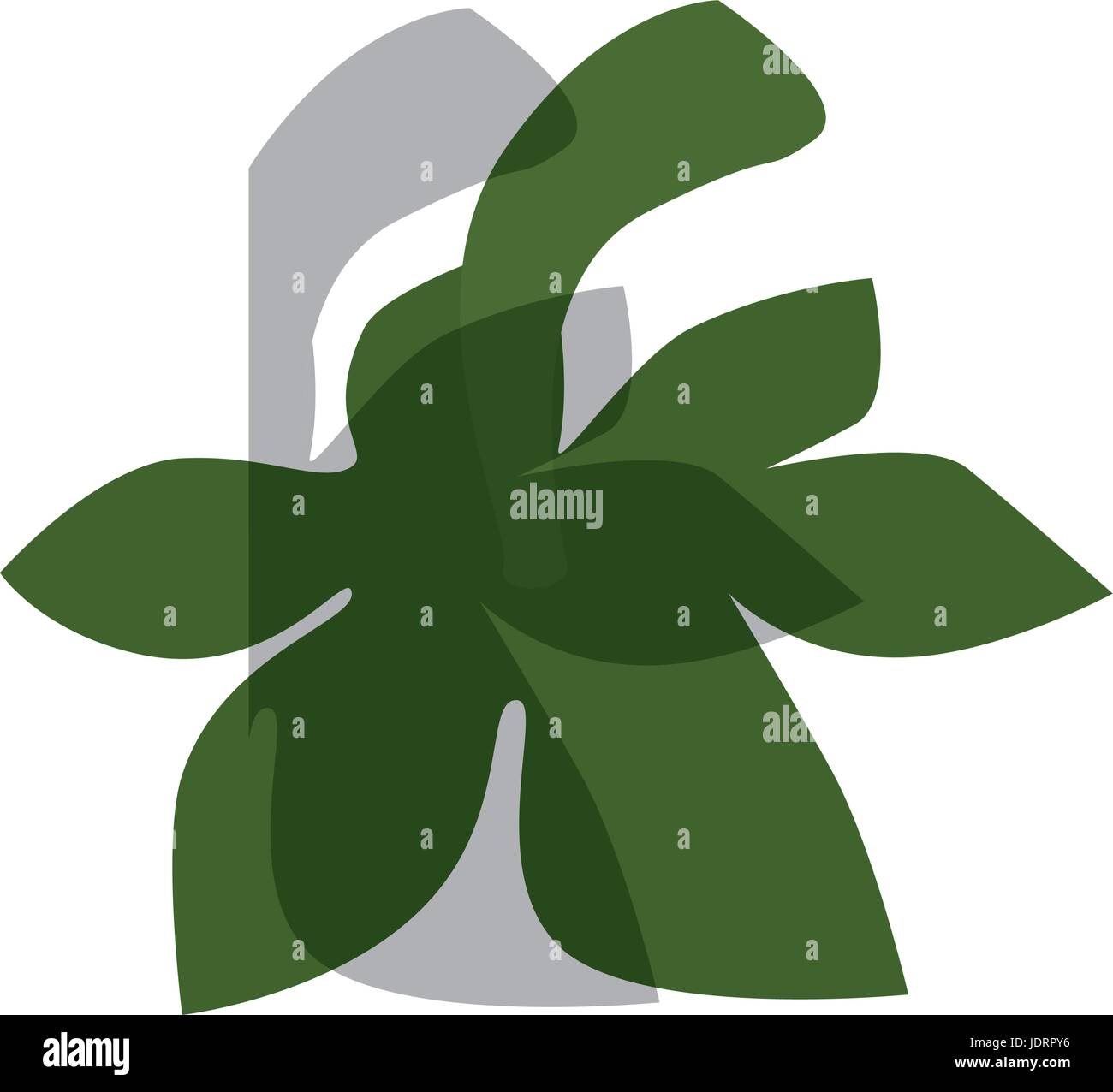 leaves icon over white background vector illustration Stock Vector ...