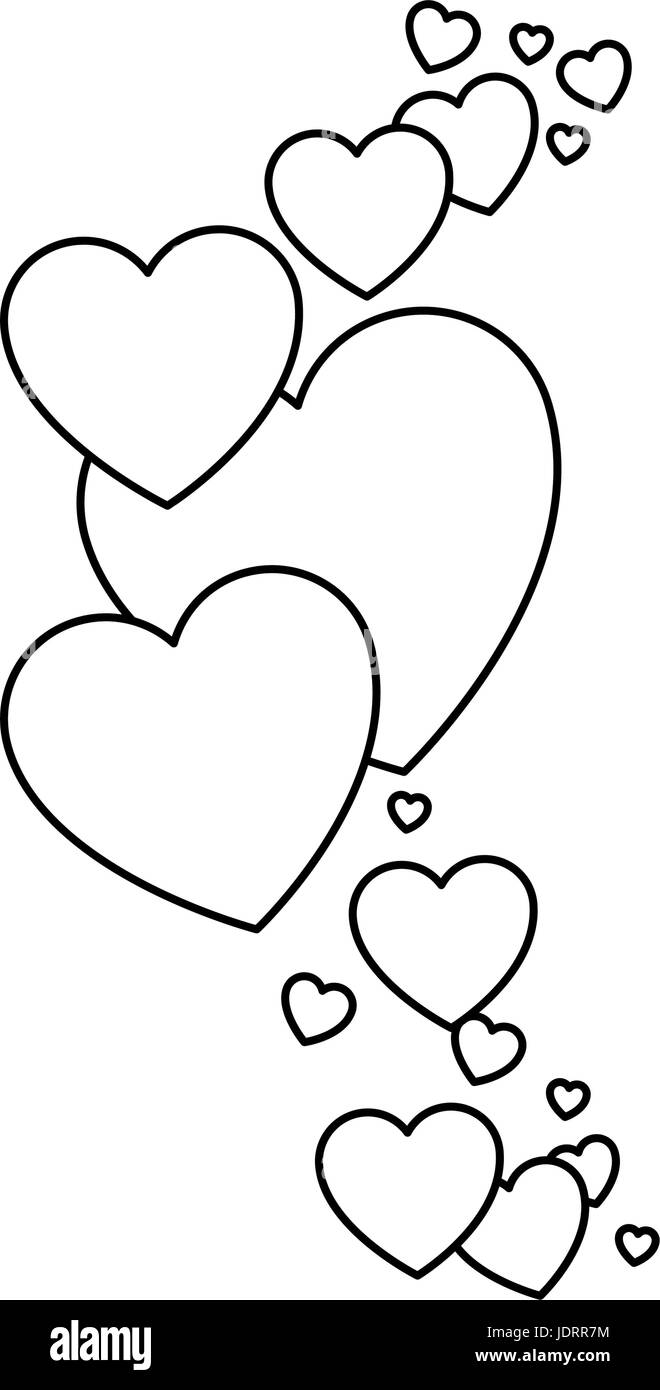 hearts icon over white background vector illustration Stock Vector ...