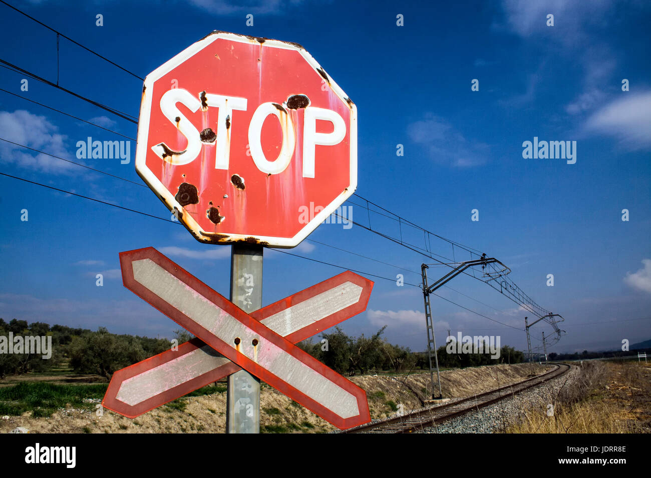 Level Crossing Without Barrier High Resolution Stock Photography And Images Alamy