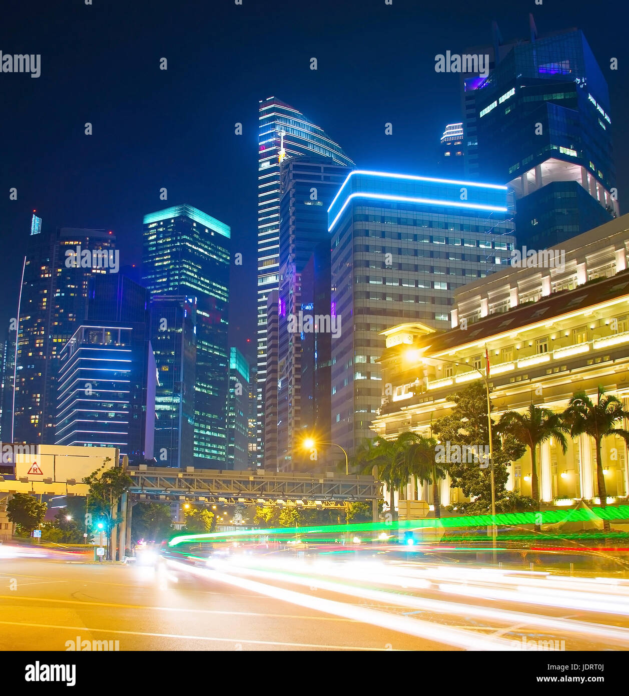 Highway in singapore night hi-res stock photography and images - Alamy