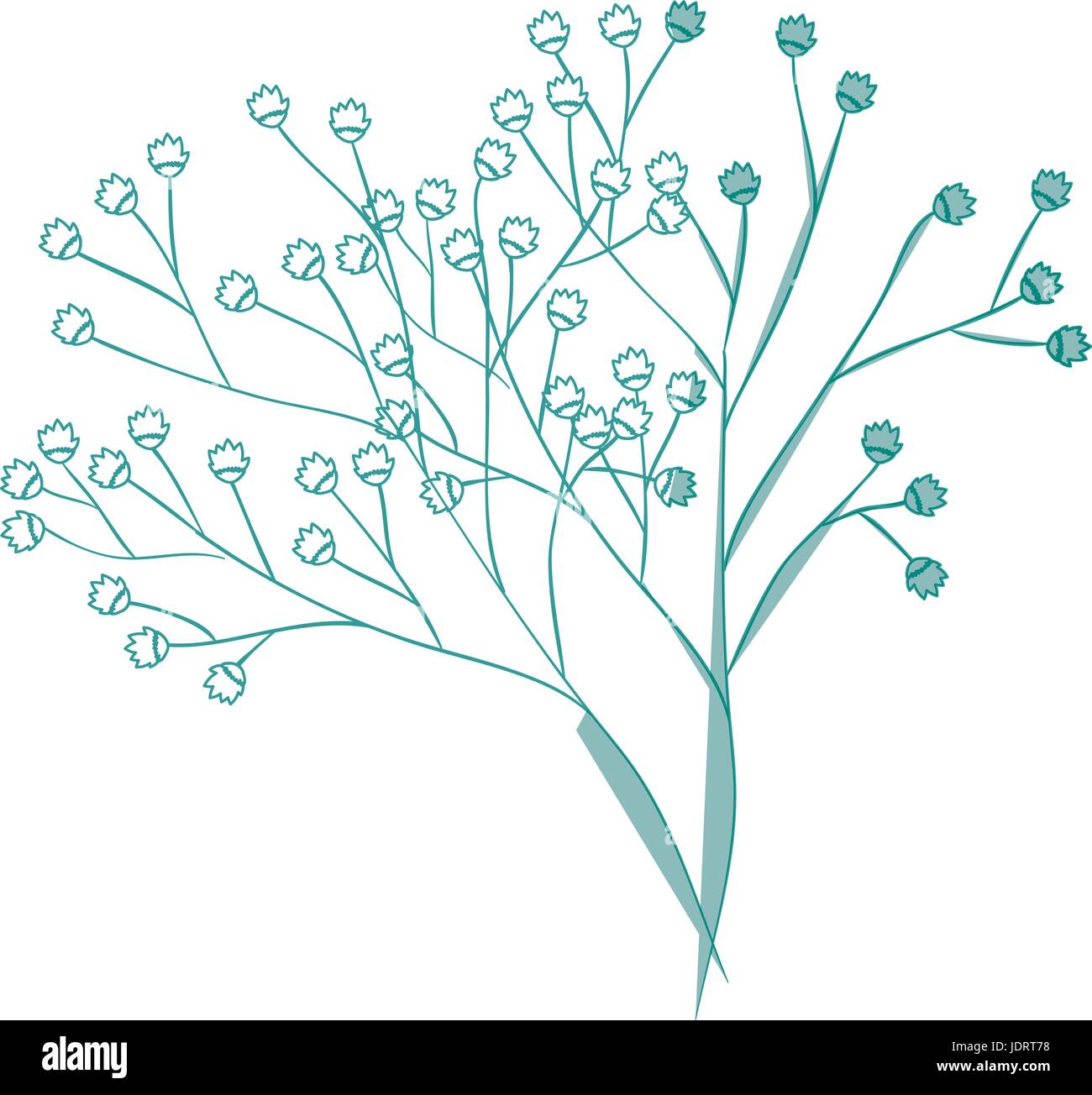 beautiful flower icon over white background vector illustration Stock ...