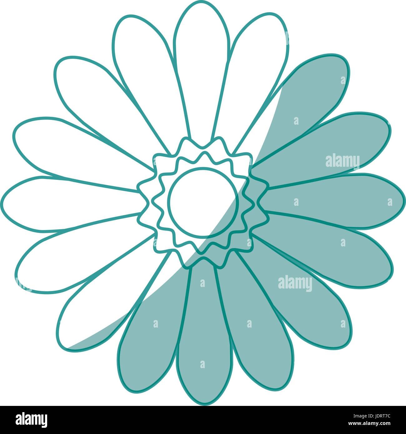 beautiful flower icon over white background vector illustration Stock ...