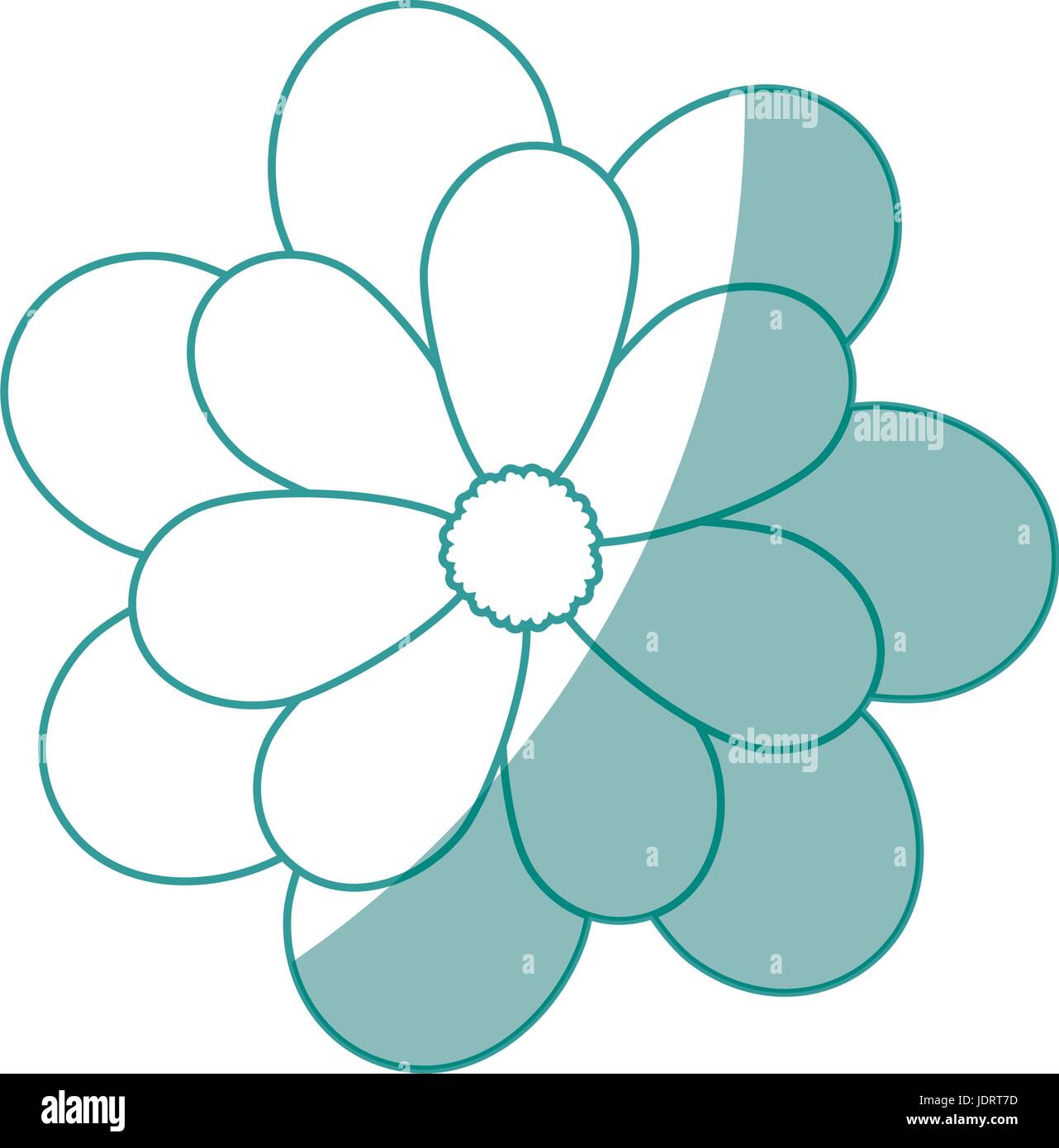 beautiful flower icon over white background vector illustration Stock ...