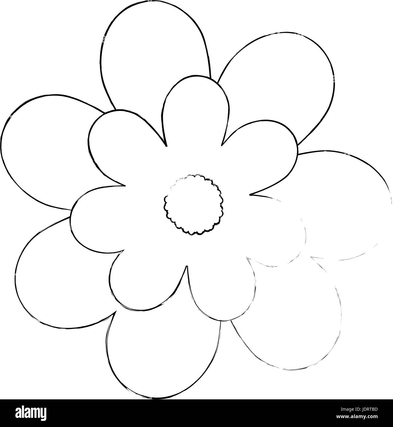 beautiful flower icon over white background vector illustration Stock ...