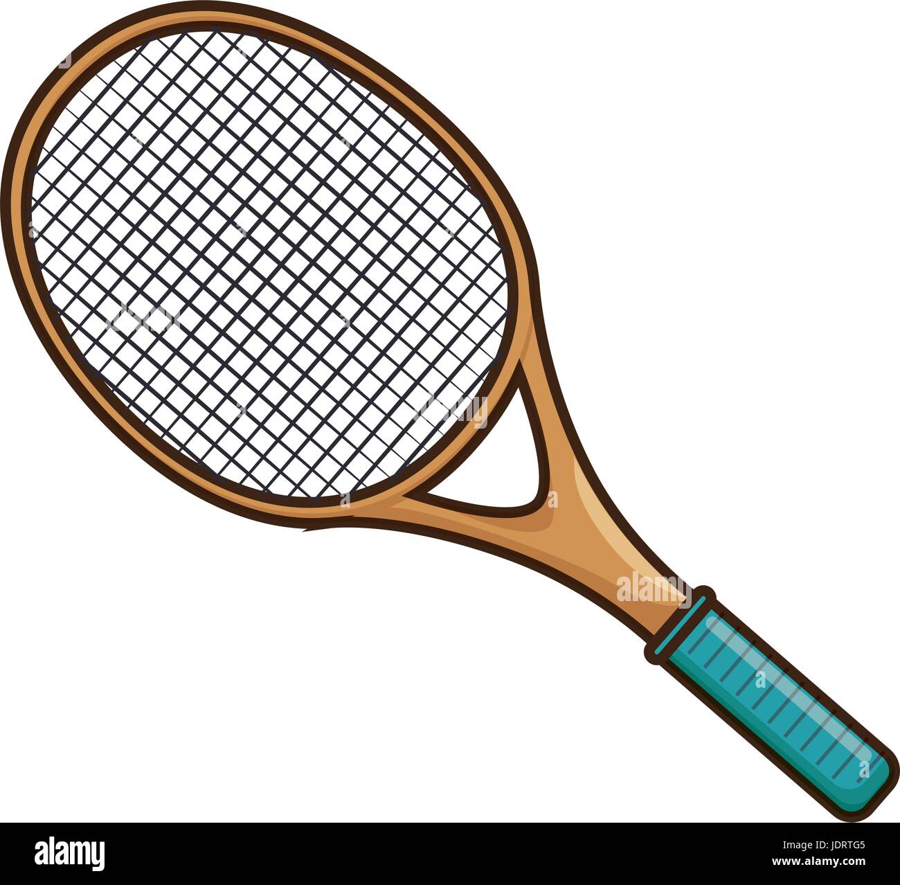 tennis racket icon over white background colorful design vector ...