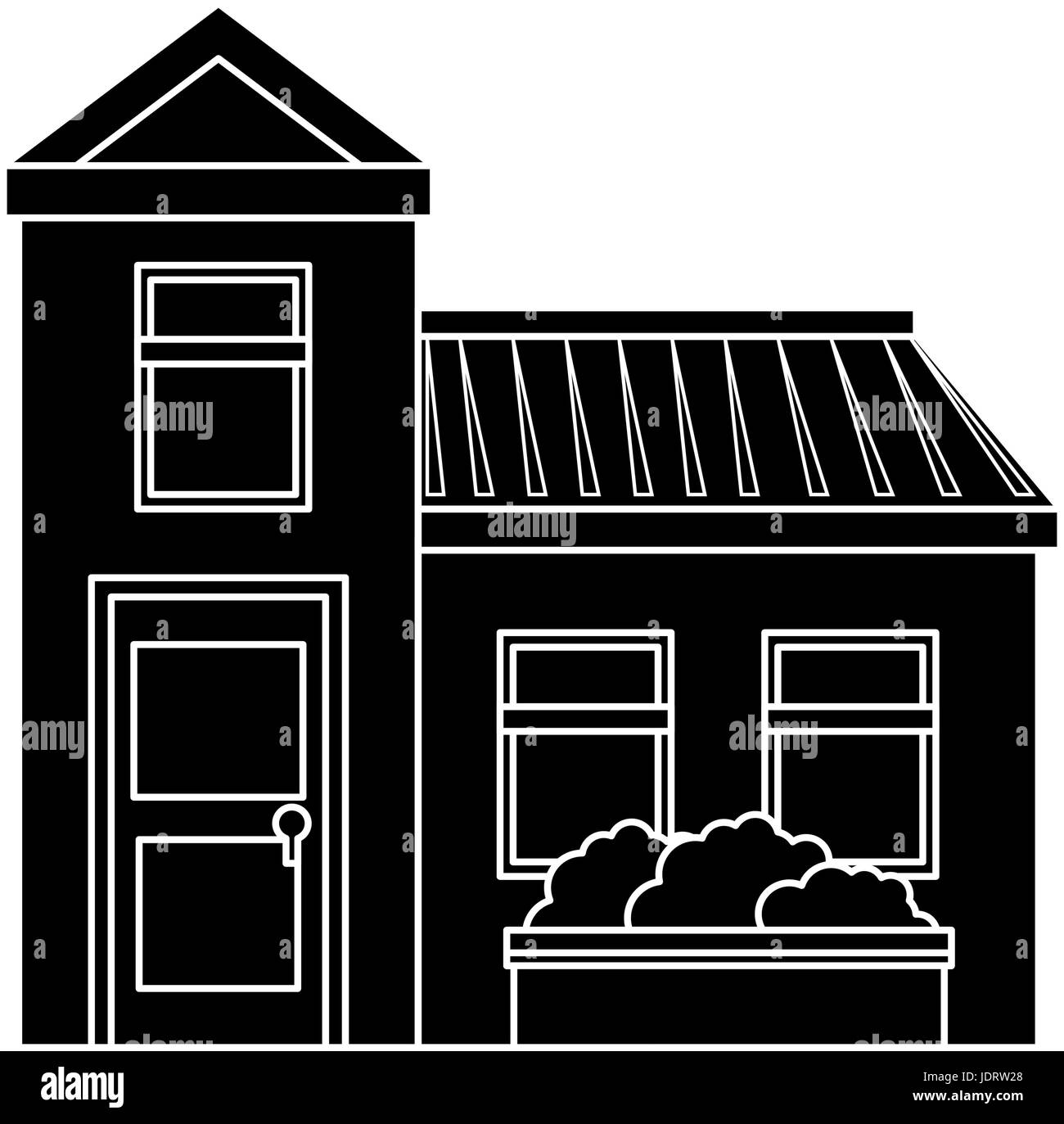 isolated home building icon vector graphic illustration Stock Vector ...