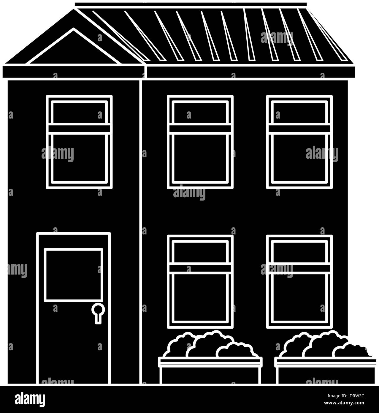 isolated home building icon vector graphic illustration Stock Vector ...