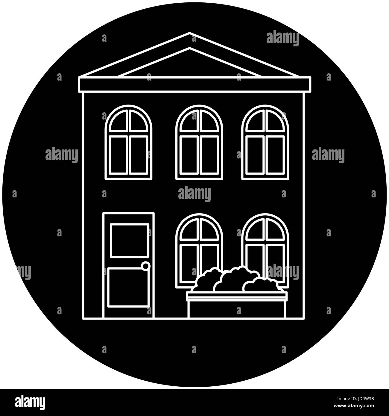 isolated home building icon vector graphic illustration Stock Vector ...