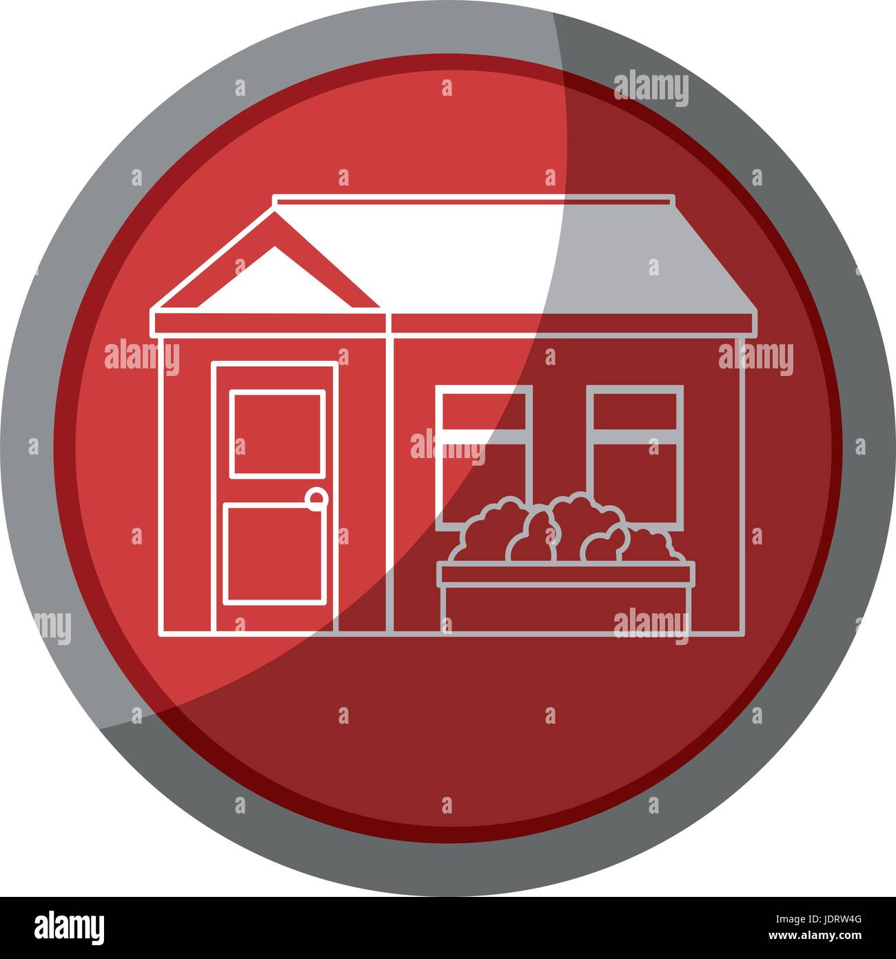 isolated home building icon vector graphic illustration Stock Vector ...