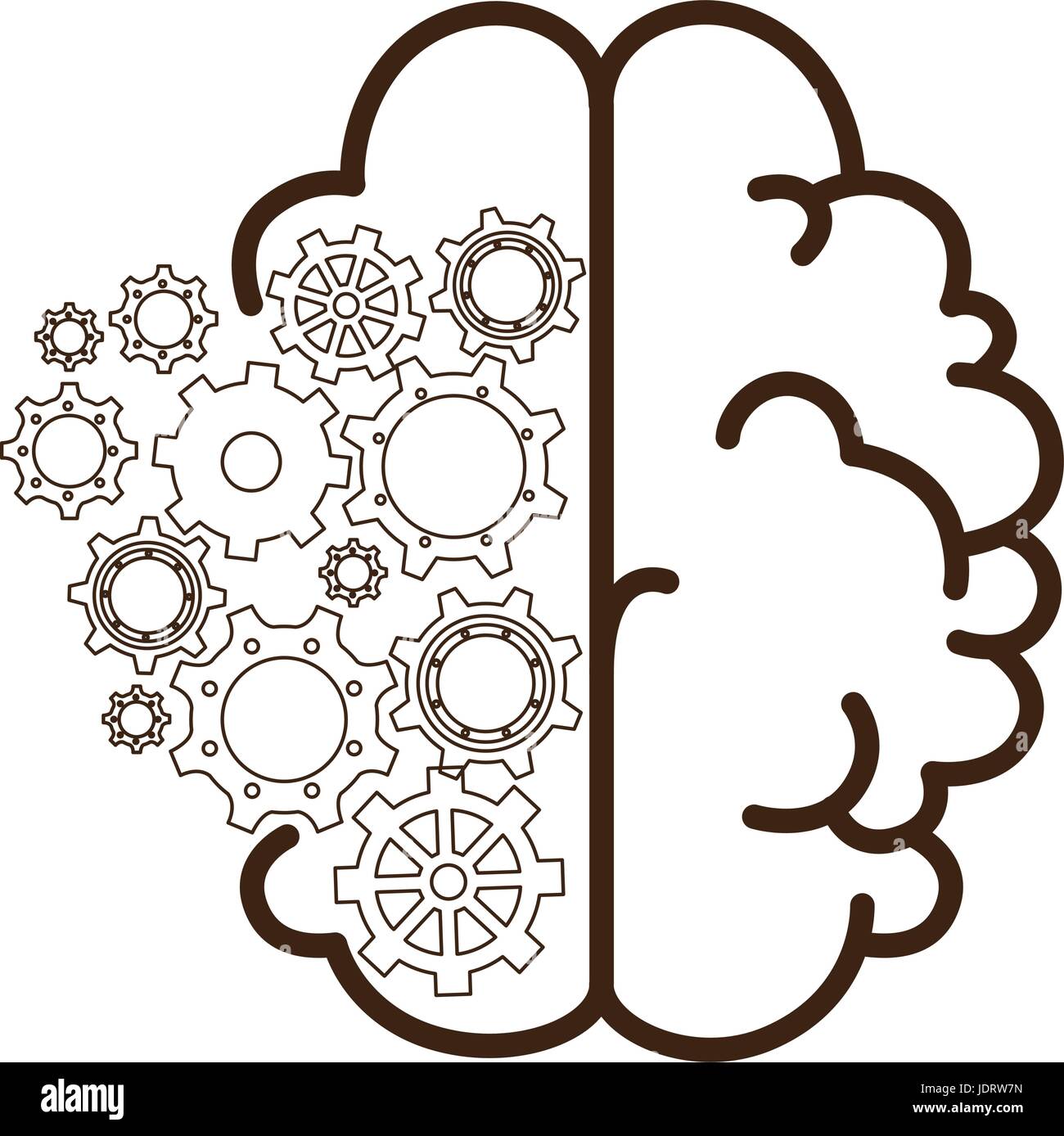 isolated abstract brain icon vector illustration graphic design Stock ...