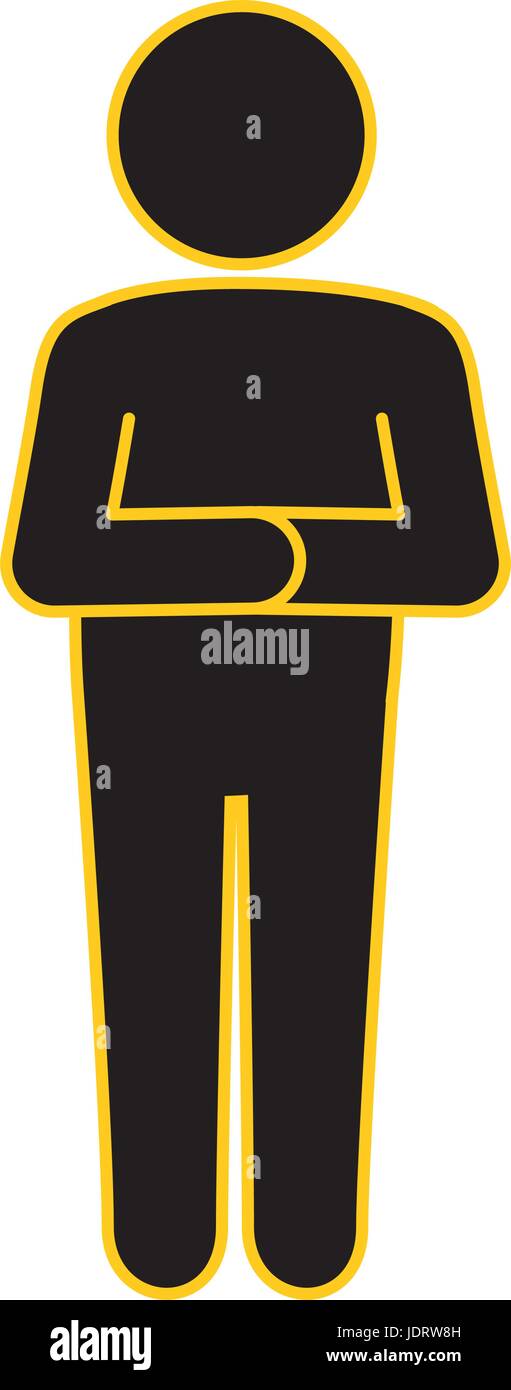 stand up man icon vector illustration graphic design Stock Vector Image