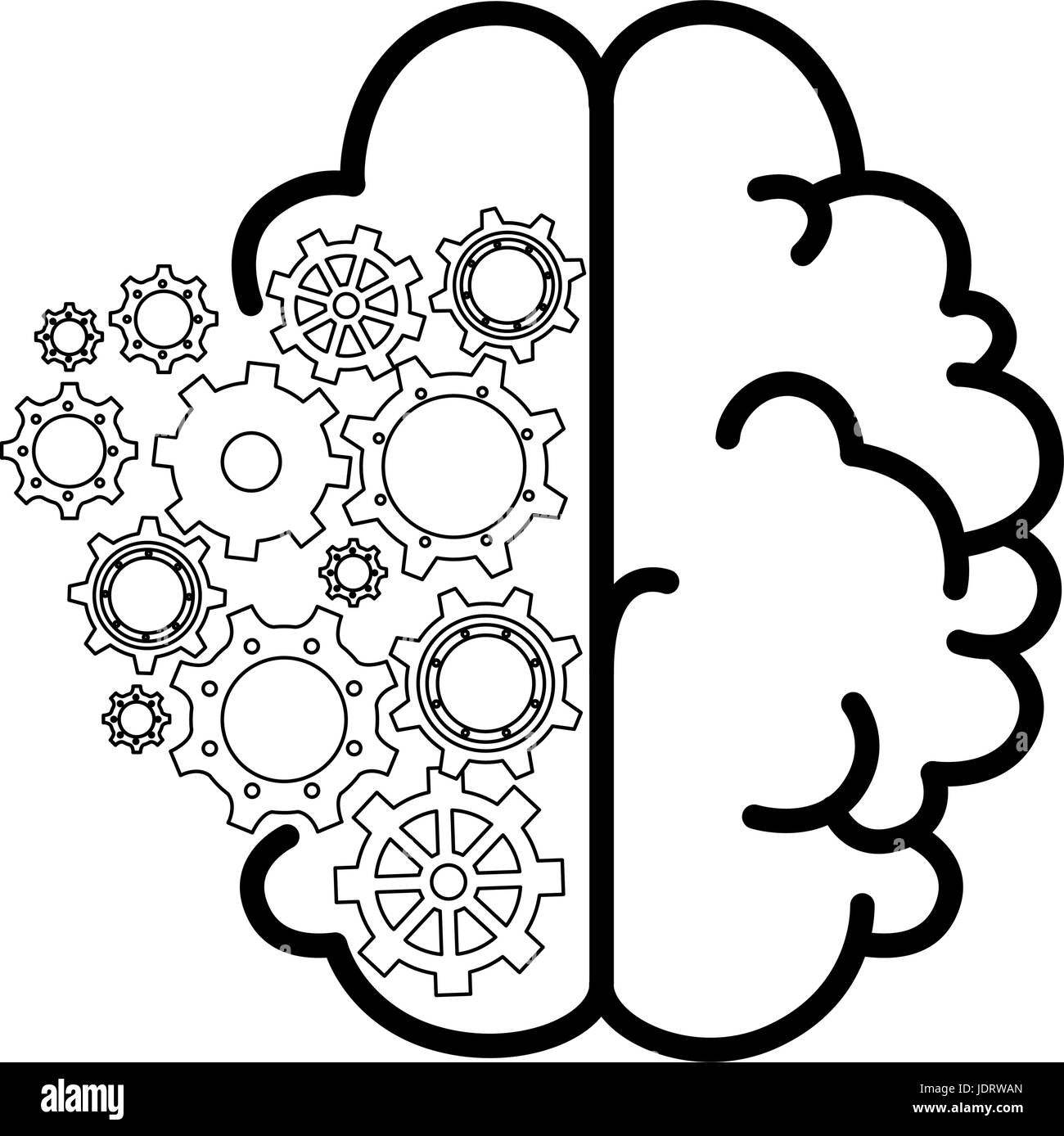 isolated abstract brain icon vector illustration graphic design Stock ...