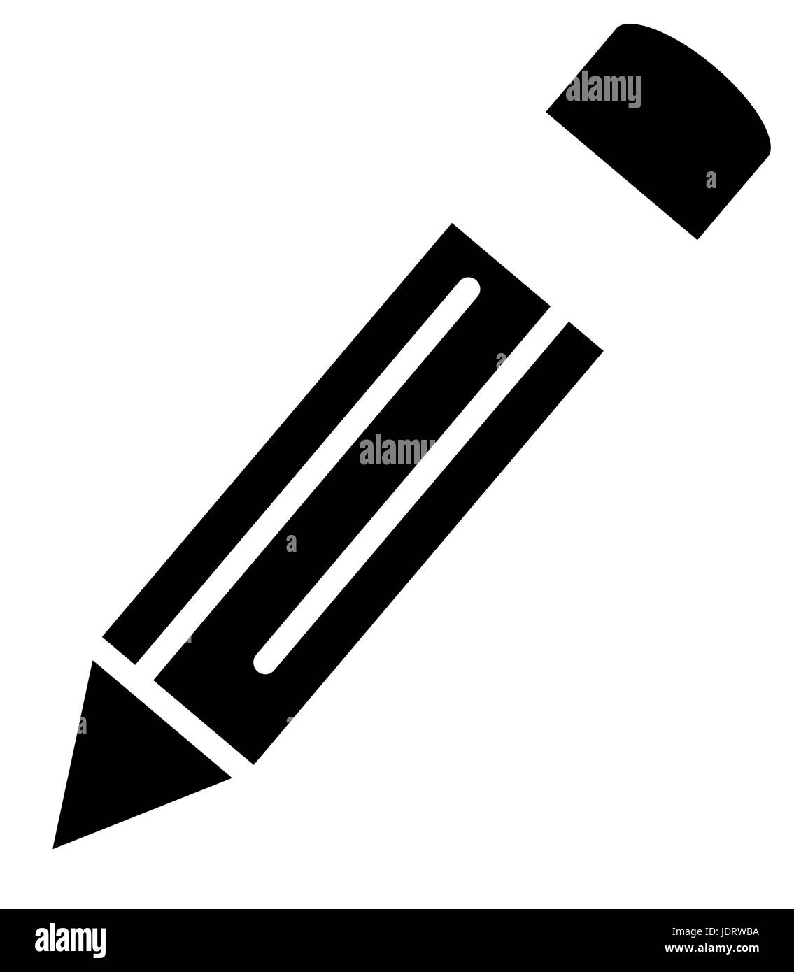 isolated black icon pencil vector illustration graphic design Stock ...
