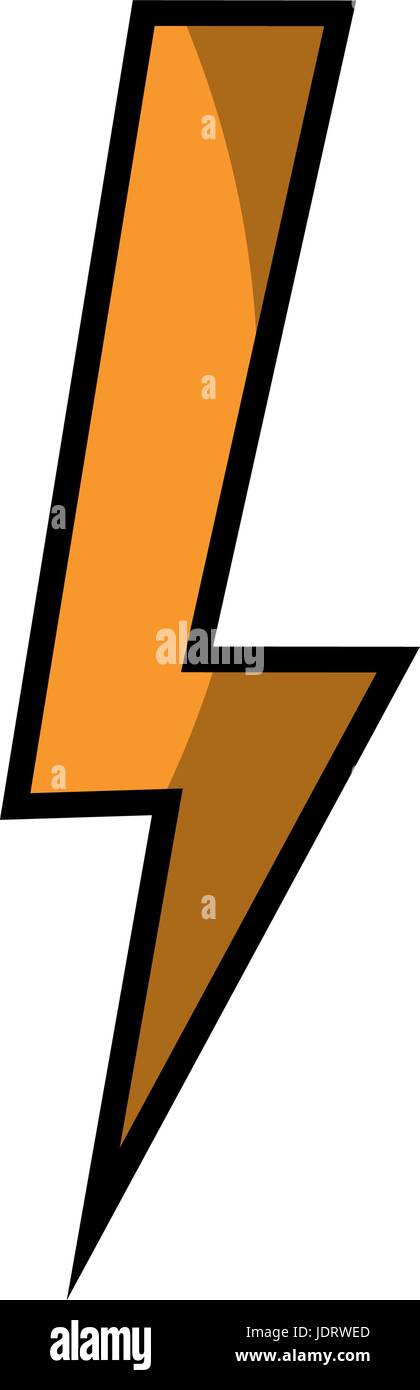 isolated thunder icon vector illustration graphic design Stock Vector ...