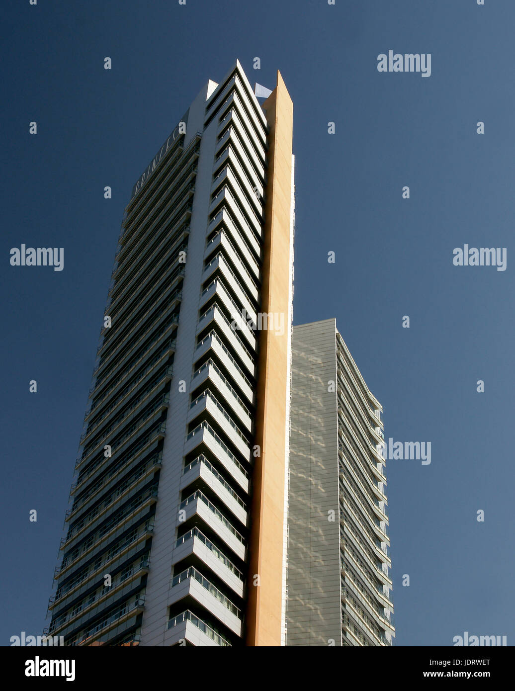 city living residential tower block, flats and apartments Stock Photo