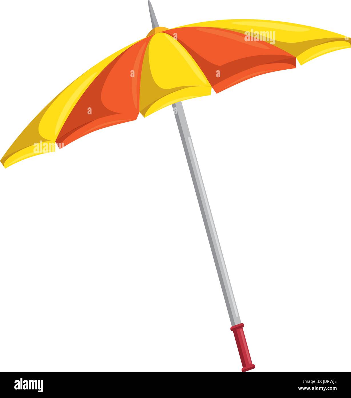 isolated beach umbrella icon vector graphic illustration Stock Vector