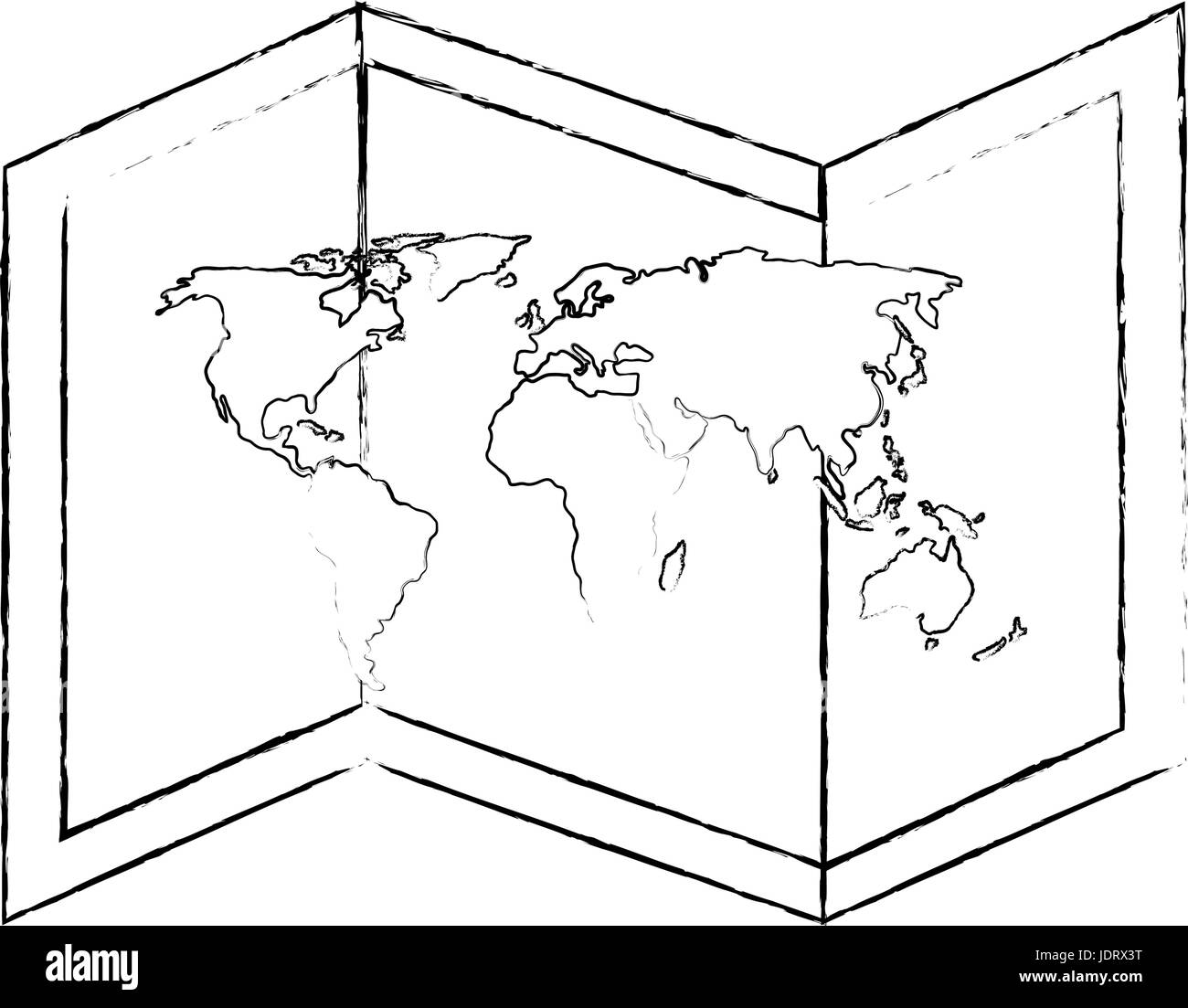 isolated world map icon vector graphic illustration Stock Vector Image ...