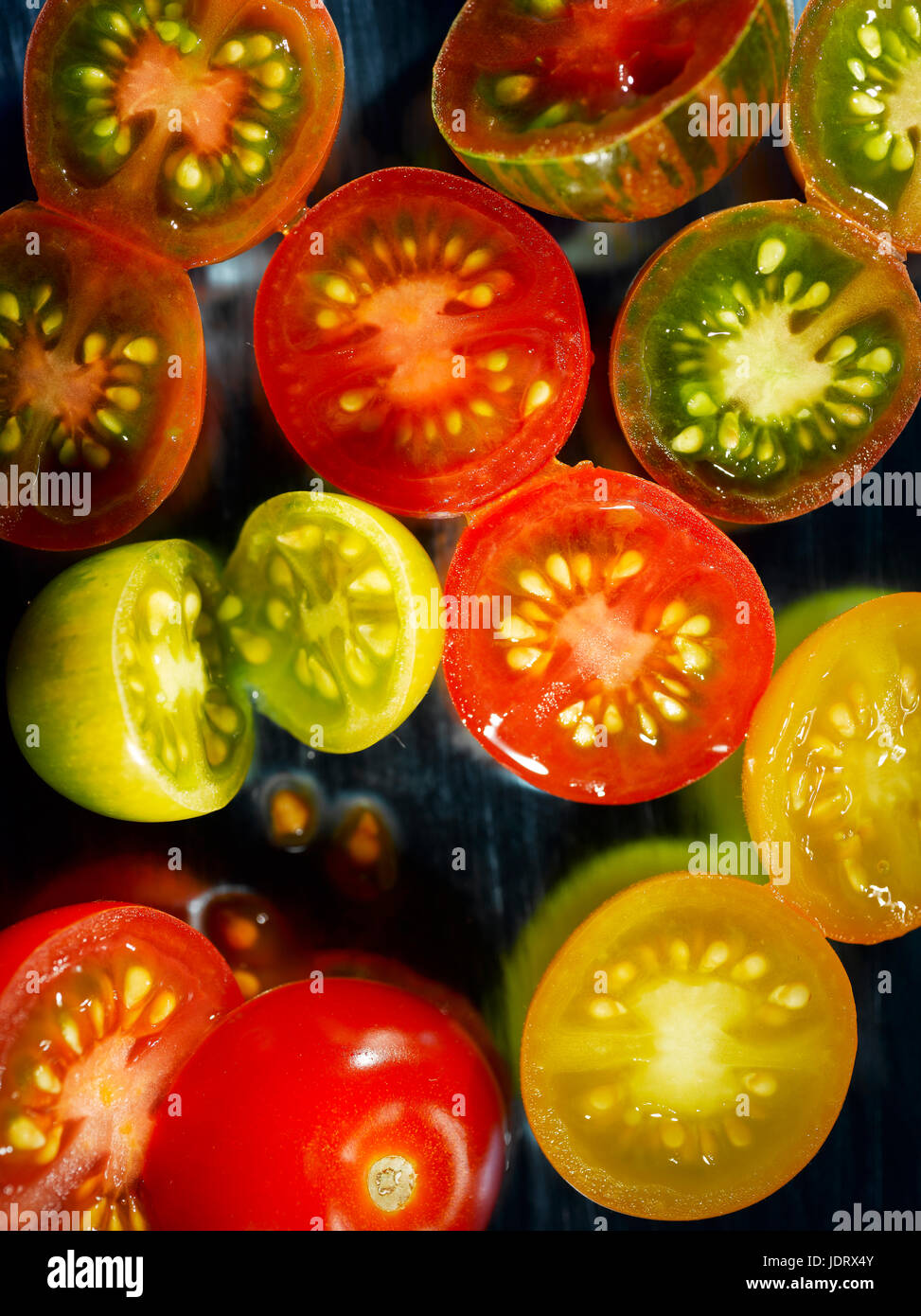 heirloom cherry tomatoes Stock Photo