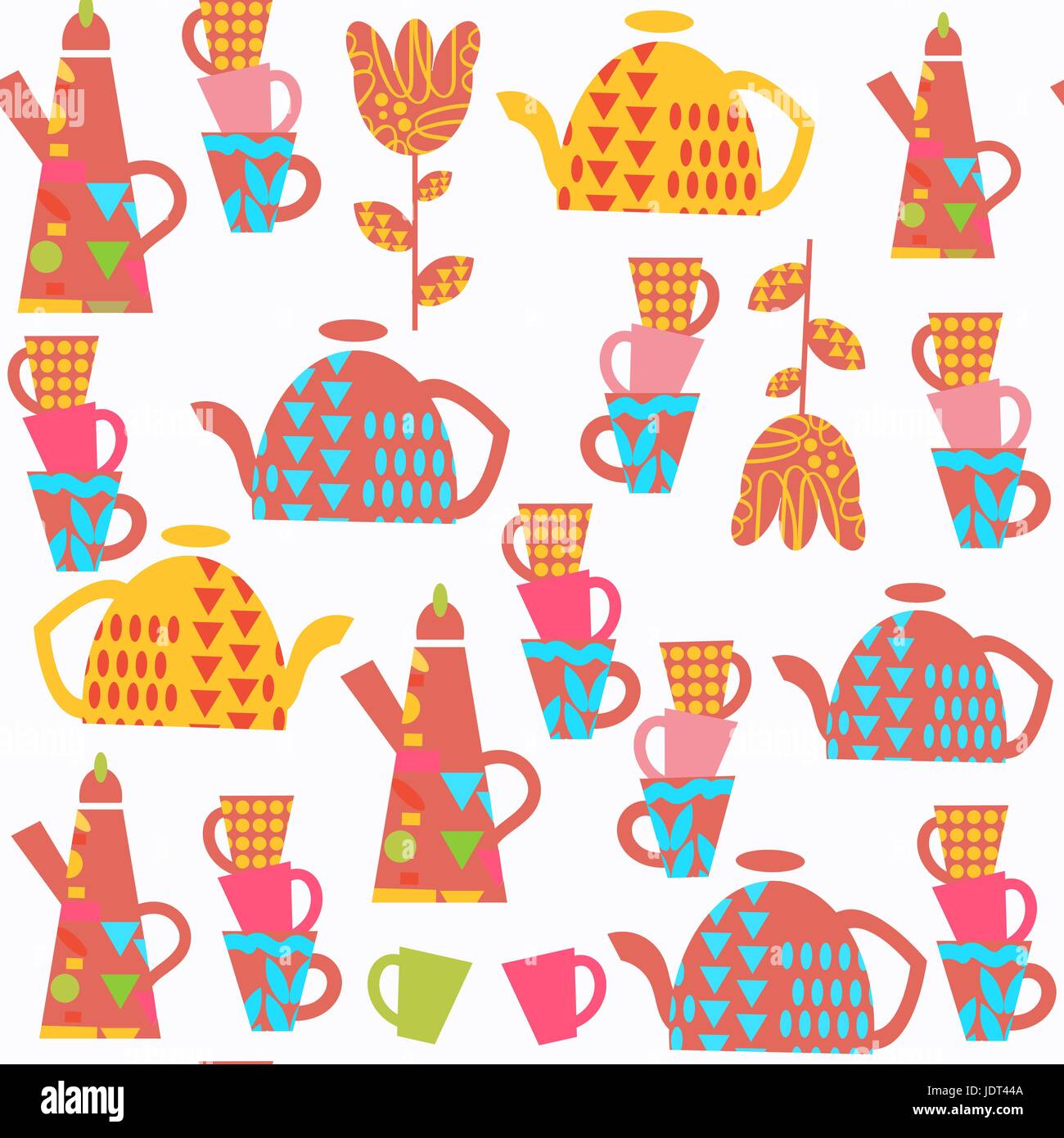 Kettle Pattern Kettle abstract seamless pattern. It is located in swatch menu, vector ...