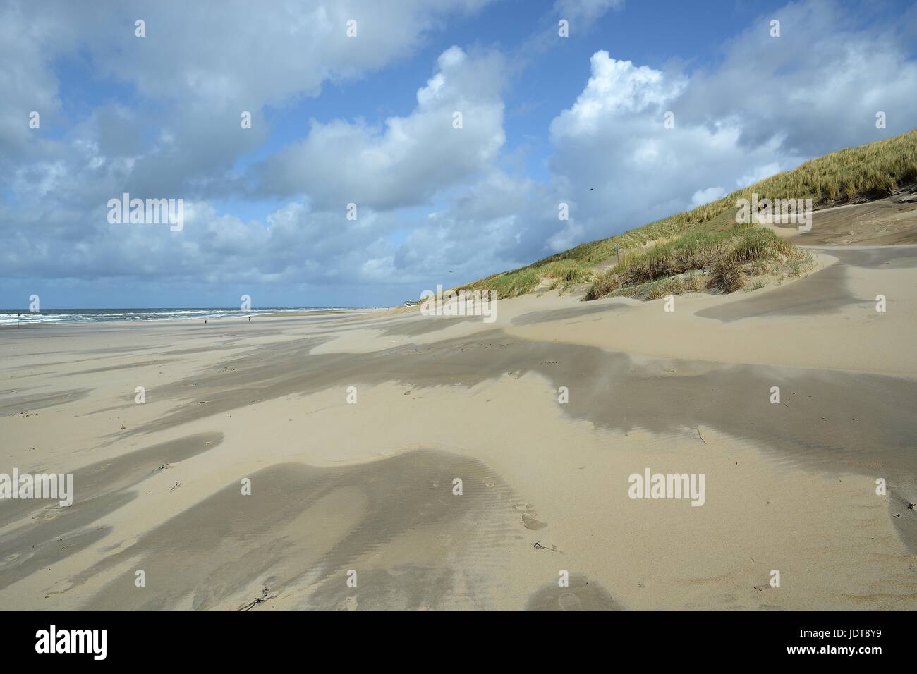 Het strand ten zuiden van De Koog Stock Photo