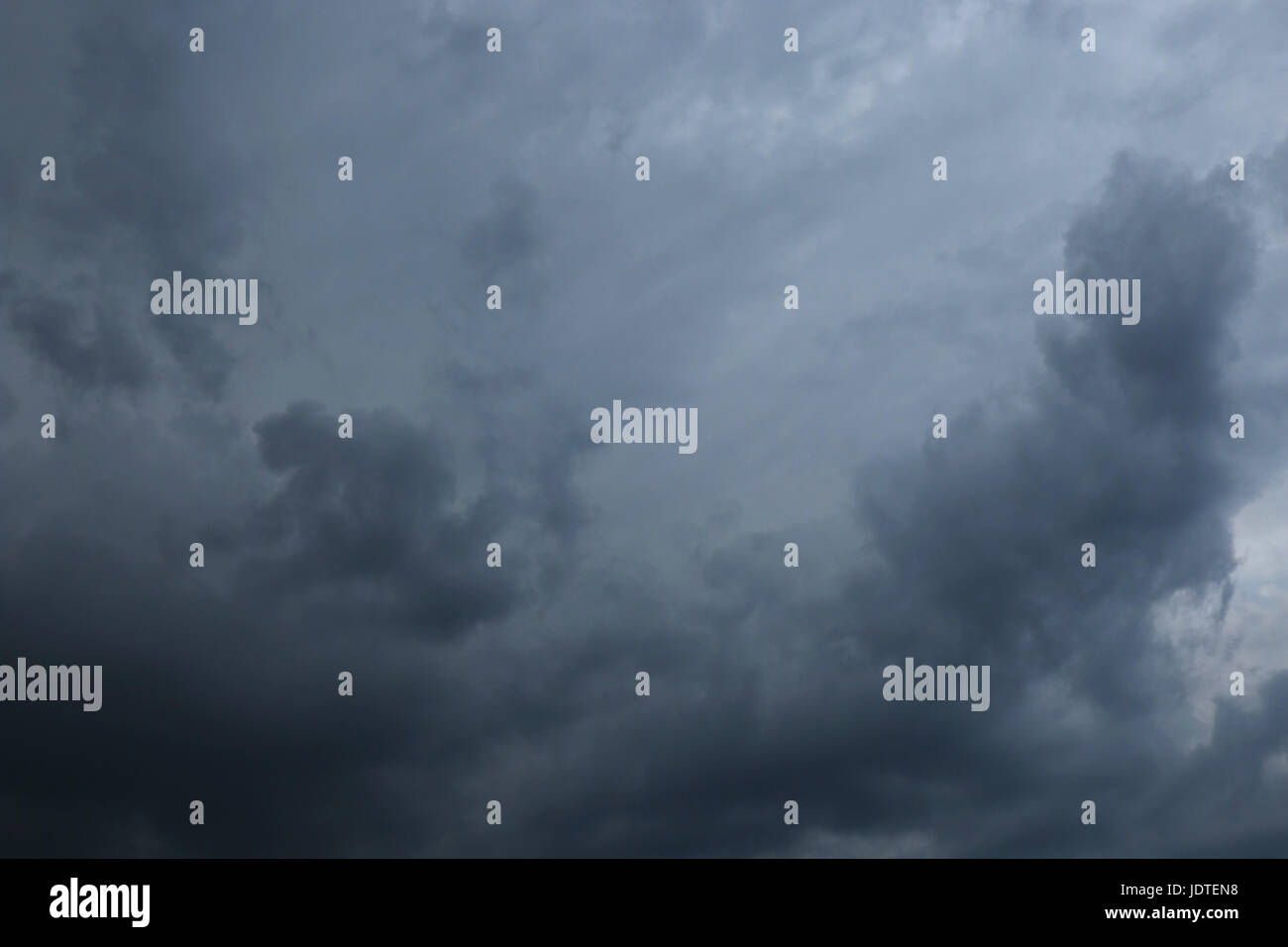 Dark sky with storm clouds, Dramatic black cloud and thunderstorm Stock ...