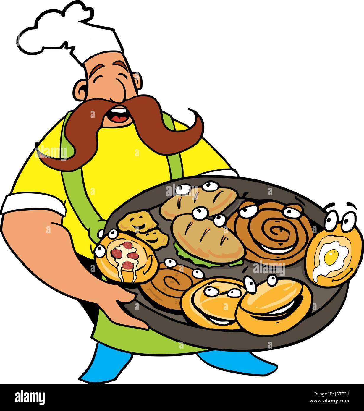 Pie face cartoon hires stock photography and images Alamy