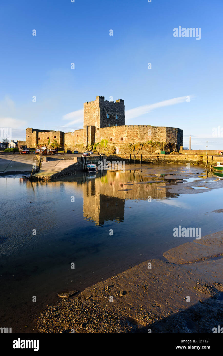 Carrickfergus Castle County Antrim Northern Ireland Stock Photo