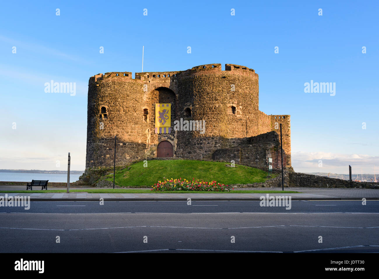 Carrickfergus Castle County Antrim Northern Ireland Stock Photo