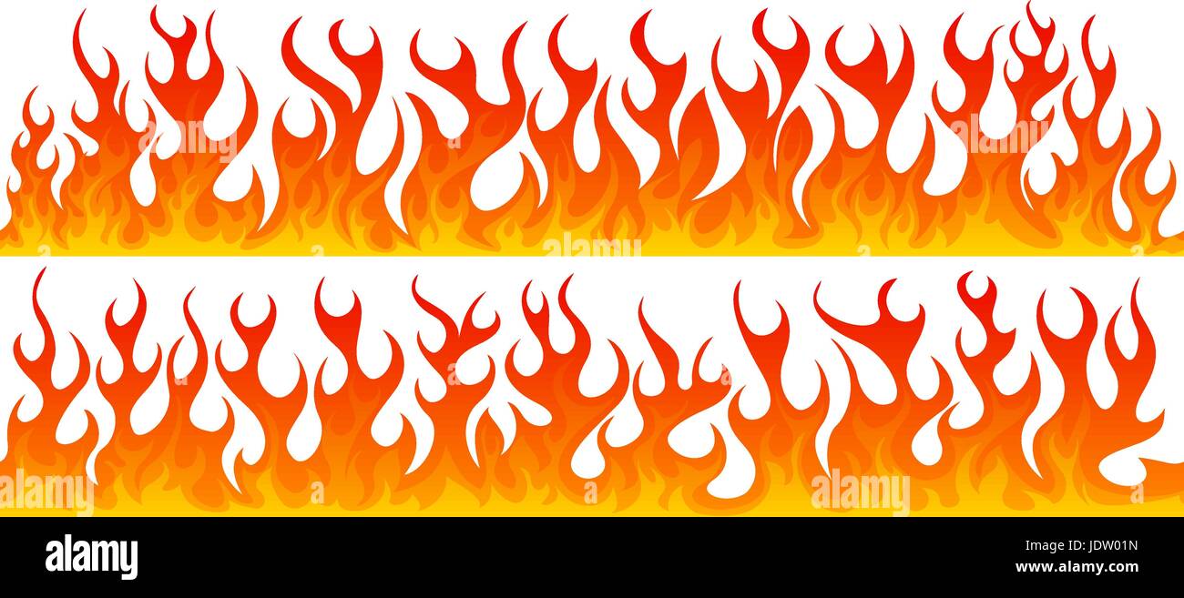 Two line of seamless fire Stock Vector Image & Art - Alamy
