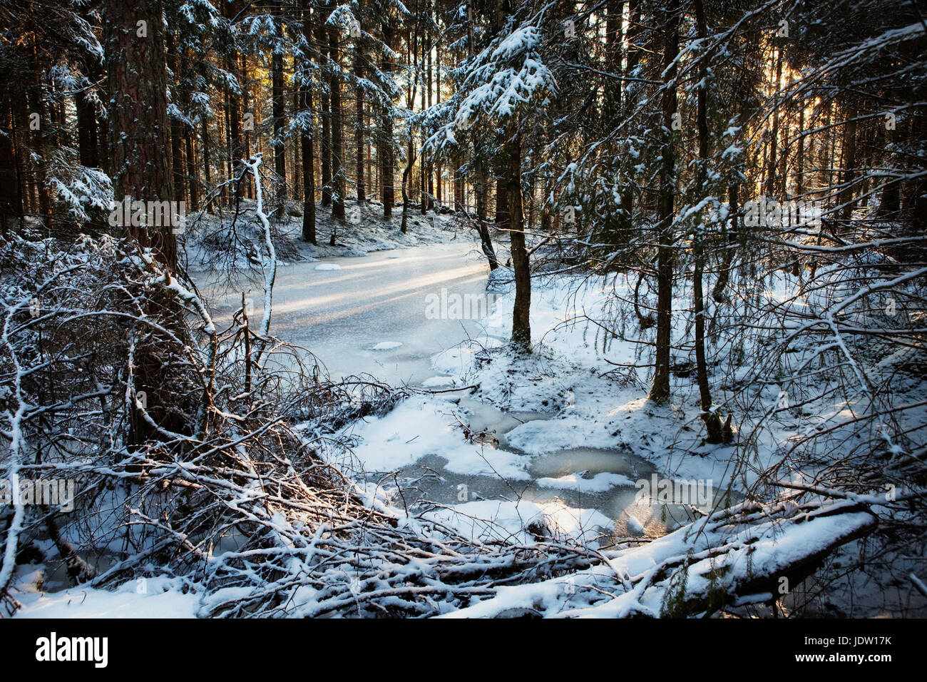 Beautiful snowy river in hi-res stock photography and images - Alamy