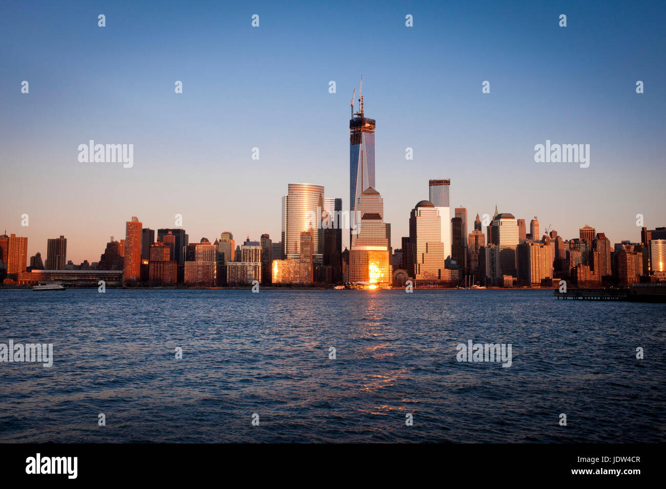 Skyline of Manhattan (view from Jersey City), New York City, USA Stock  Photo - Alamy