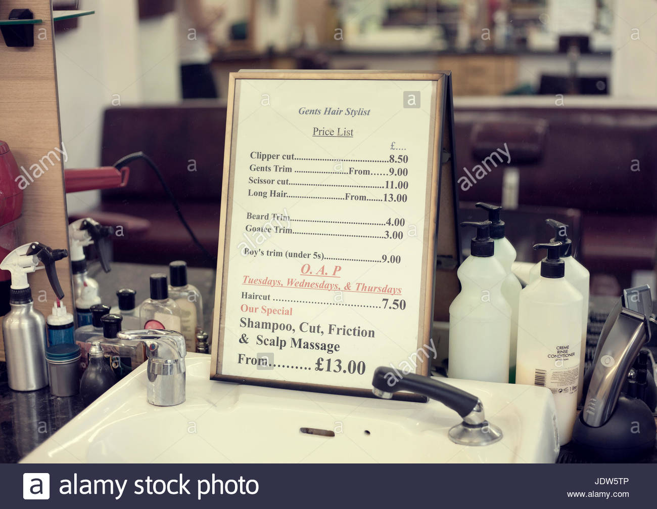 Hair Salon List Price Stock Photos Hair Salon List Price Stock