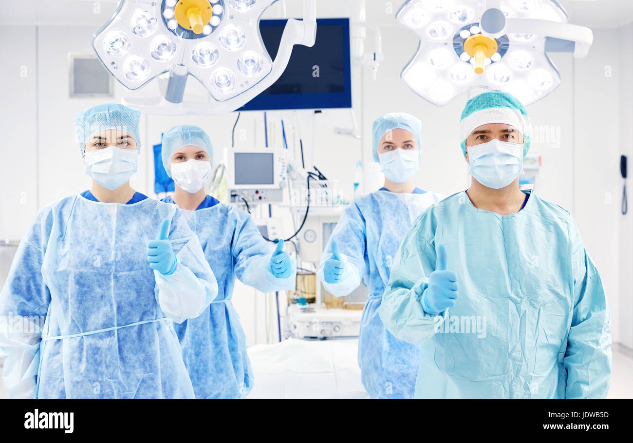 group of surgeons in operating room at hospital Stock Photo - Alamy